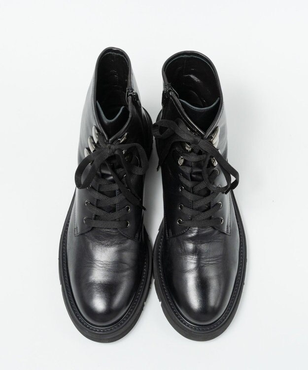 BONTRE 【LucaGrossi/ルカグロッシ】厚底レースアップブーツ/F046T-UA ブラック