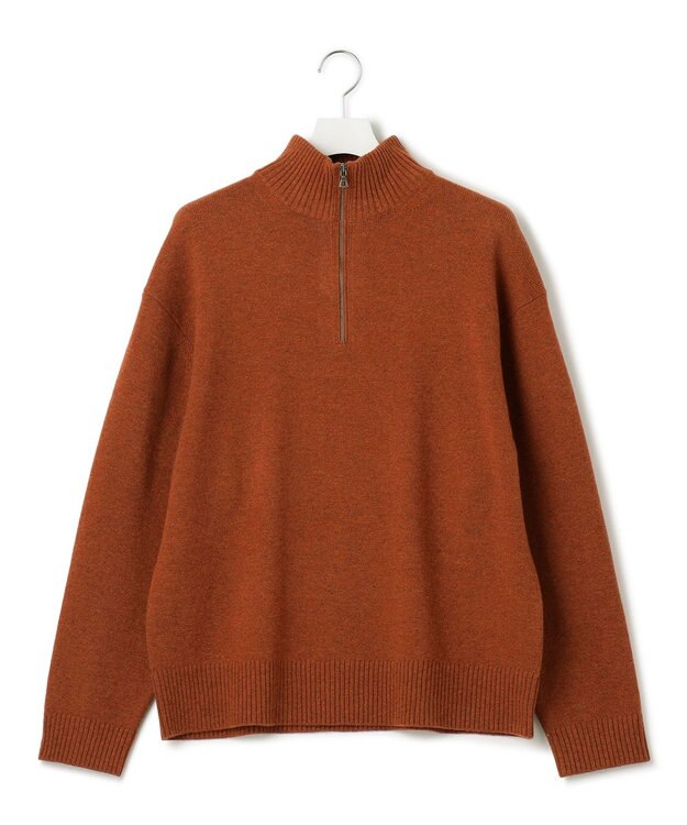 J.PRESS YORK STREET 【UNISEX】NEW ENGLAND ハーフジップニット オレンジ系