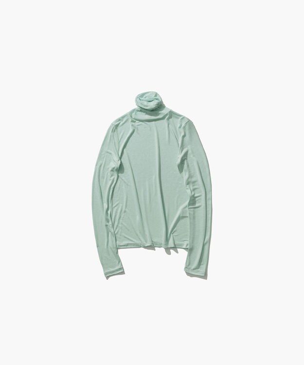 ATON MODAL SILK JERSEY | タートルネックプルオーバー MINT