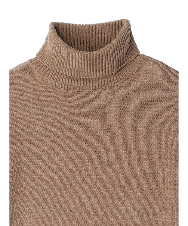 CRAFT STANDARD BOUTIQUE 洗えるコードモールタートルネックプルオーバー Beige