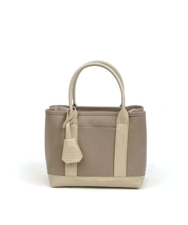 UNBILLION cachecache ショルダー付きパーテーションキャンバストートL グレー