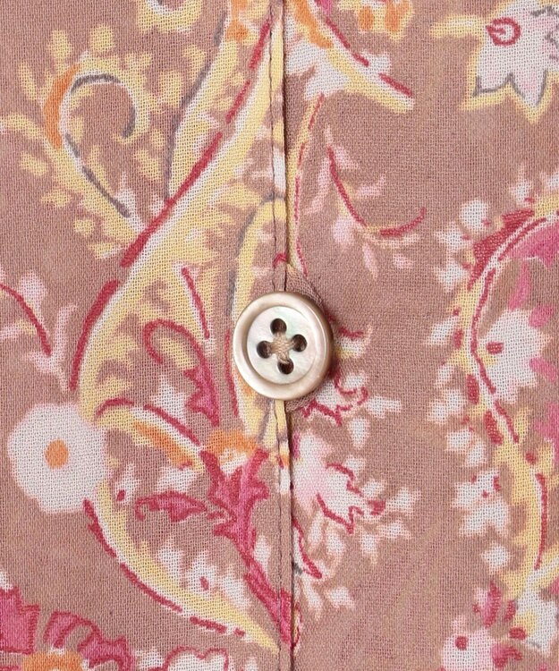 自由区 【速乾性・放湿性・防シワ性】サラサプリント ワンピース ブラウン系5