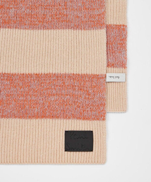 Paul Smith ブロック ストライプ マフラー ベージュ