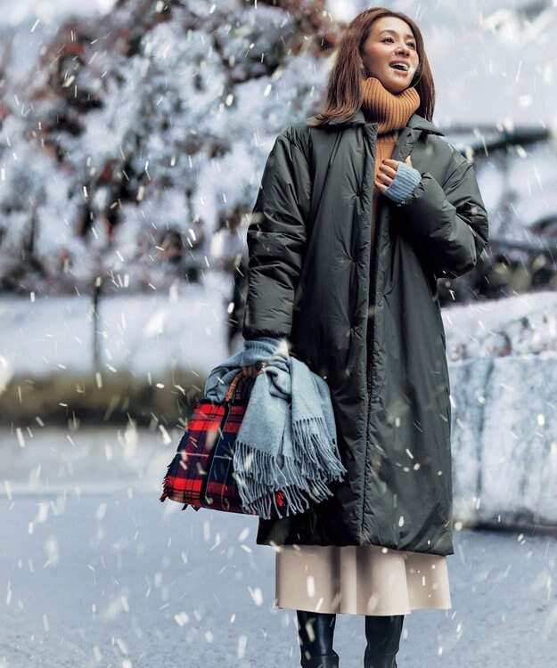 UNFILO 【洗える】マイニチカラー ニット キャメル系