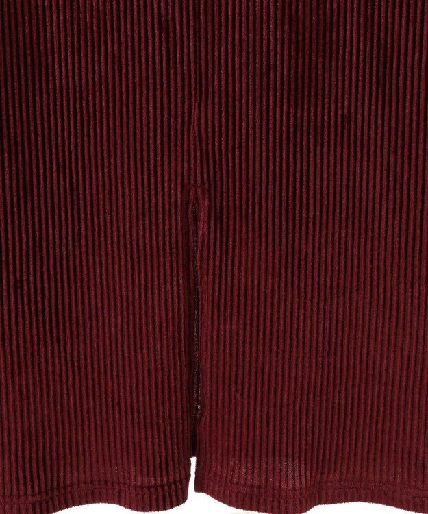 Green Parks ベロアプリーツキャミワンピース Charcoal Gray