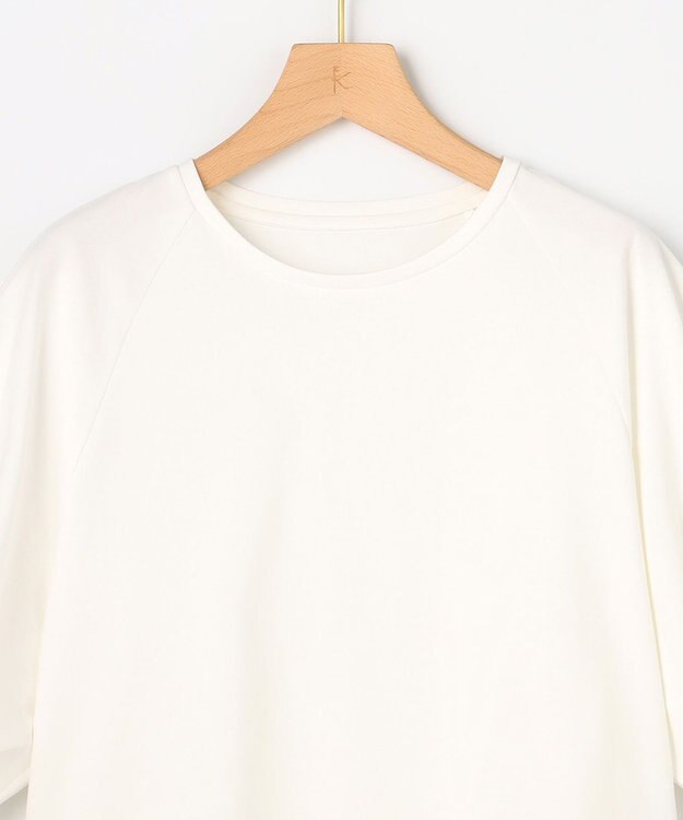 組曲 【先行予約】プレーティング天竺 バルーンスリーブカットソー ホワイト系