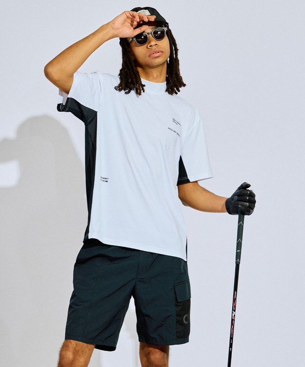 PW CIRCULUS 【手洗い洗濯可 / 通気性抜群】 【UNISEX】【スピンドルで調整可能】ジェットキャップ  ゴルフ ブラック系