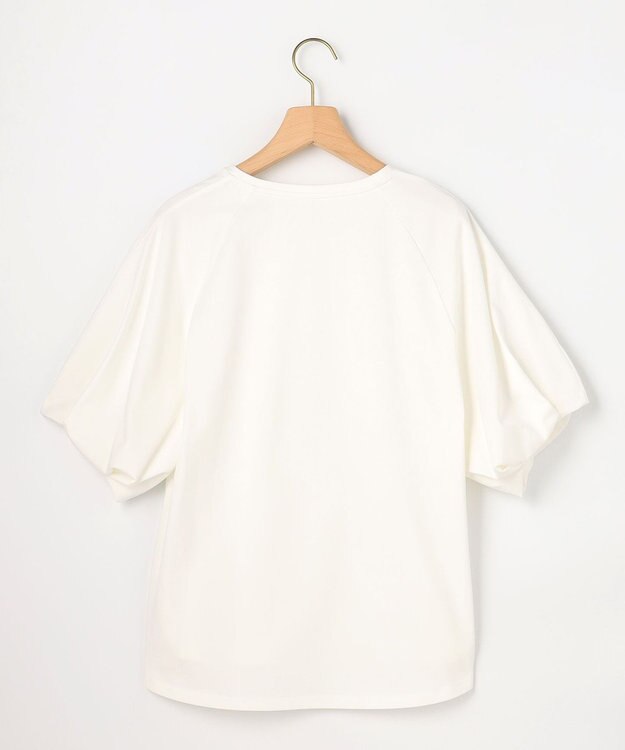 組曲 【先行予約】プレーティング天竺 バルーンスリーブカットソー ホワイト系