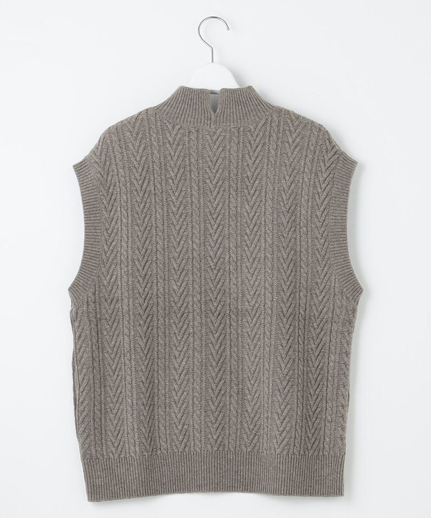 J.PRESS LADIES 【洗える】BUNNY ニット ベスト ブラウン系