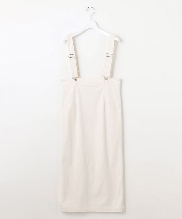 23区 L 【SLOW/一部店舗限定】ソフトコーデュロイ サロペット スカート アイボリー系