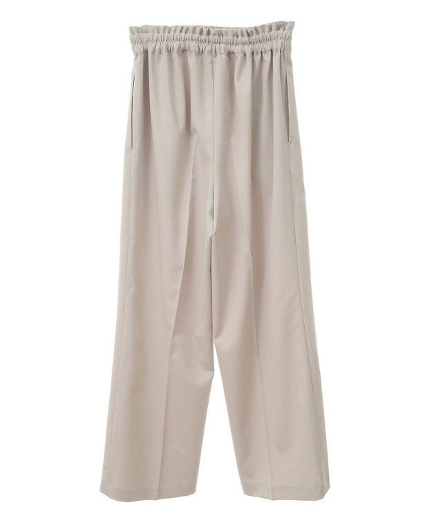 earth music&ecology ウエストフリルワイドパンツ Beige