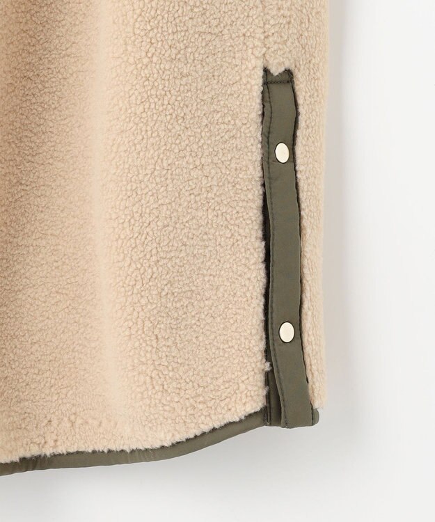 ANY 【LEE掲載】ボアコート ベージュ×カーキ