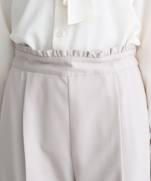 earth music&ecology ウエストフリルワイドパンツ Beige