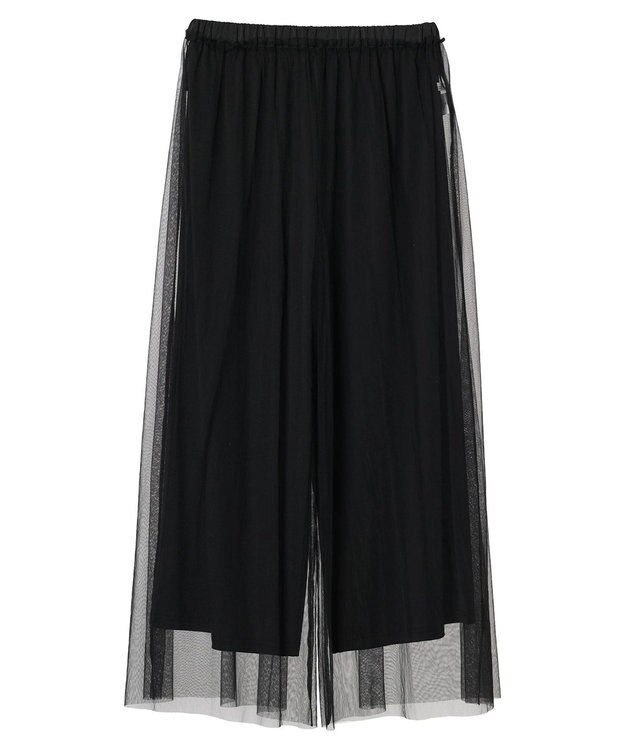 Green Parks ・ＥＬＥＮＣＡＲＥ　ＤＵＥ　チュールギャザーパンツ Black