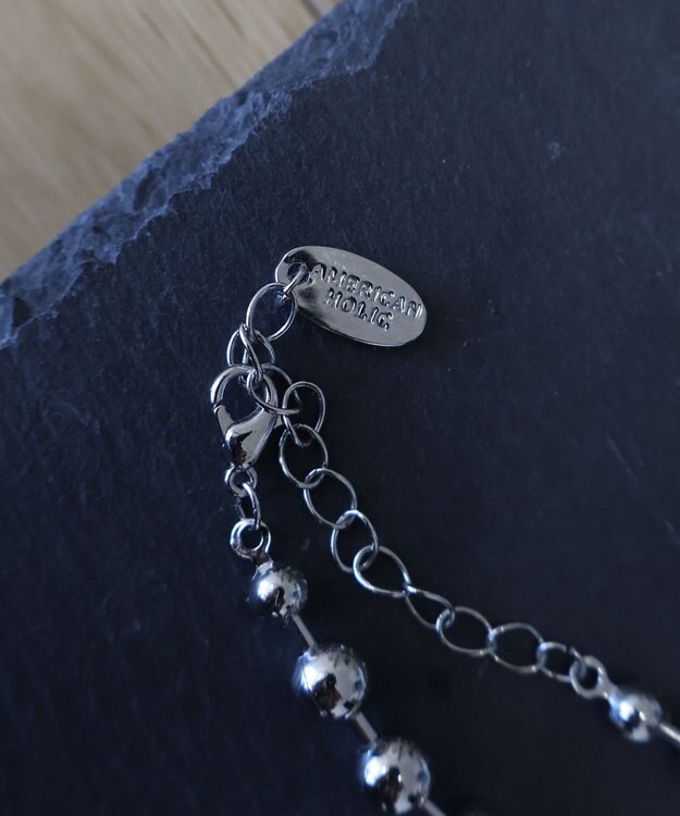 AMERICAN HOLIC ボールチェーンショートネックレス Silver