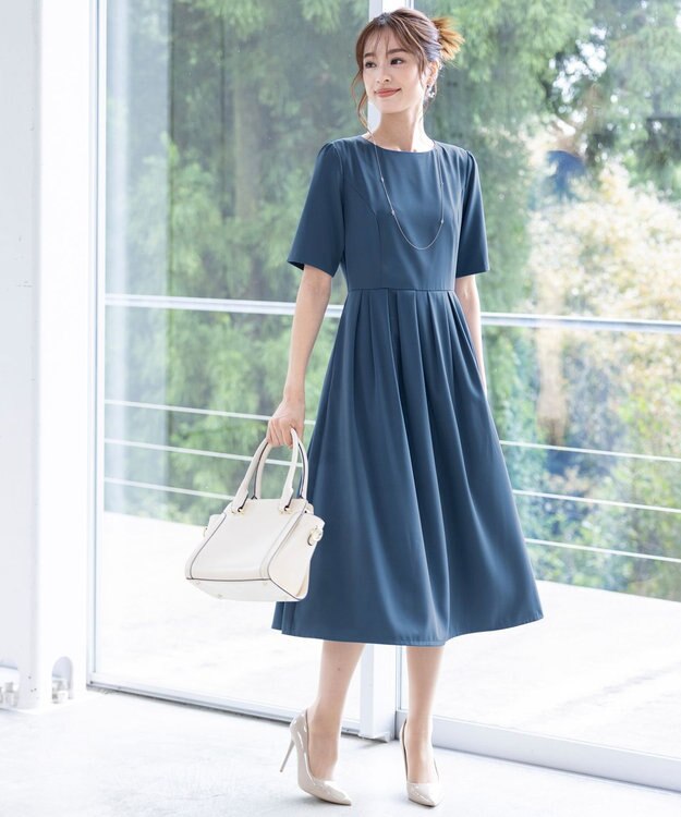 Tiaclasse 【日本製】どんなスタイルにも合わせやすいクリスタルネックレス シルバー