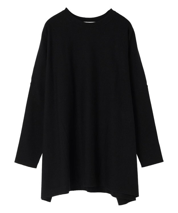 AMERICAN HOLIC バイパチポンチョライクＢＩＧニットチュニック Black