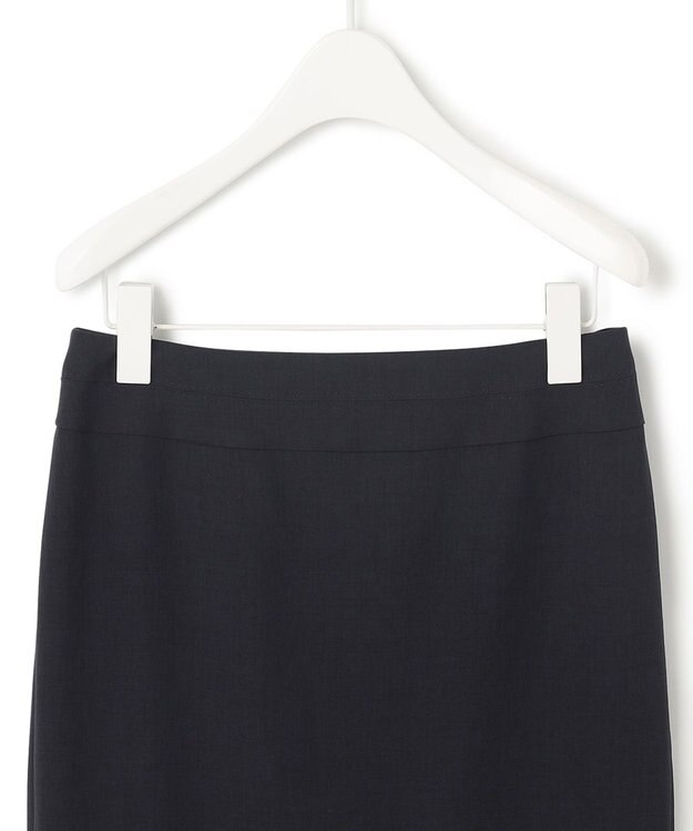 ICB L 【洗える】レーヨンライクトロ タイトスカート ネイビー系