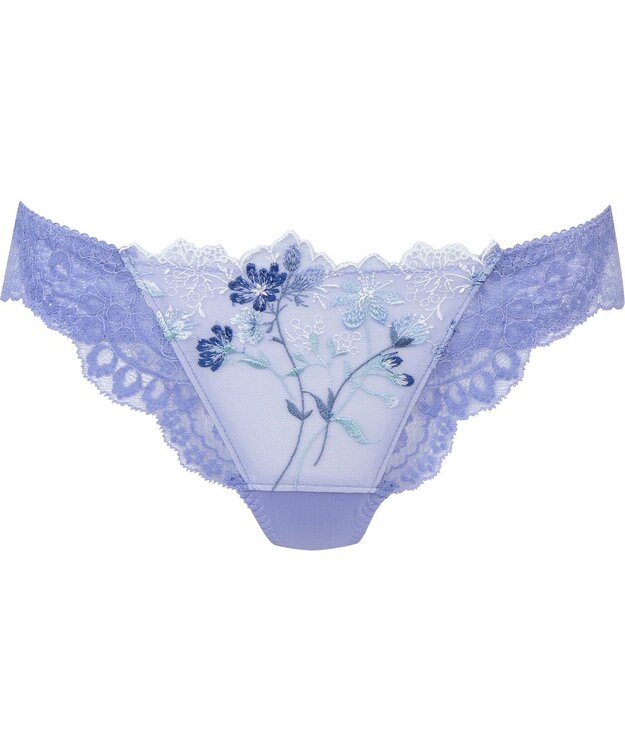 WACOAL ショーツ Tバック 【リボンブラ】 BRB413とペア はきこみ丈あさめ 伸びのよいストレッチレース（バック） レディース PRA413 /ワコール ブルー