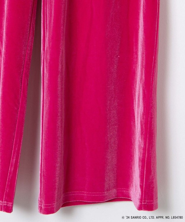 WEGO 【サンリオ】HELLOKITTYコラボベロアパンツ ピンク