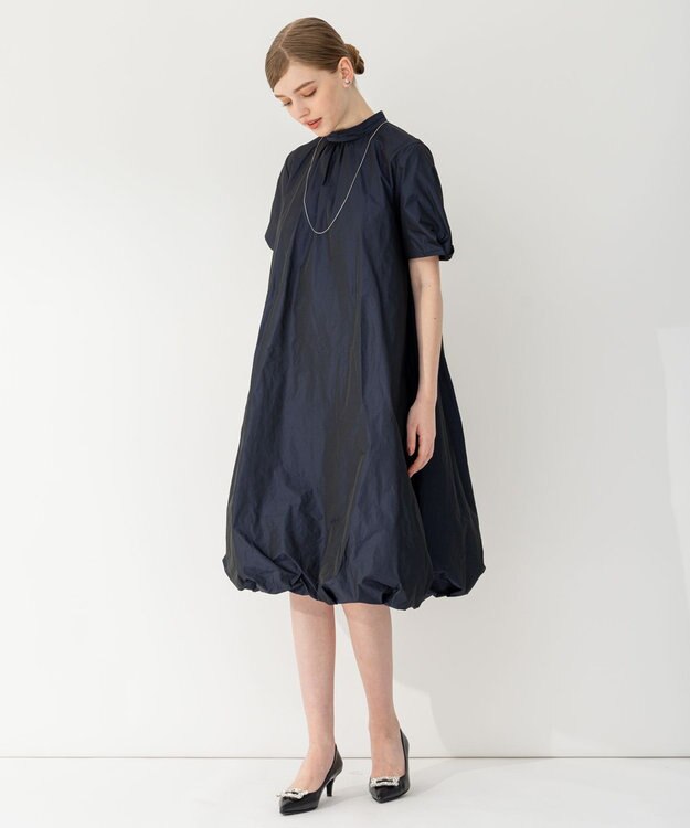 23区 S 【APPLAUDIR】バブルヘム ドレス ネイビー系