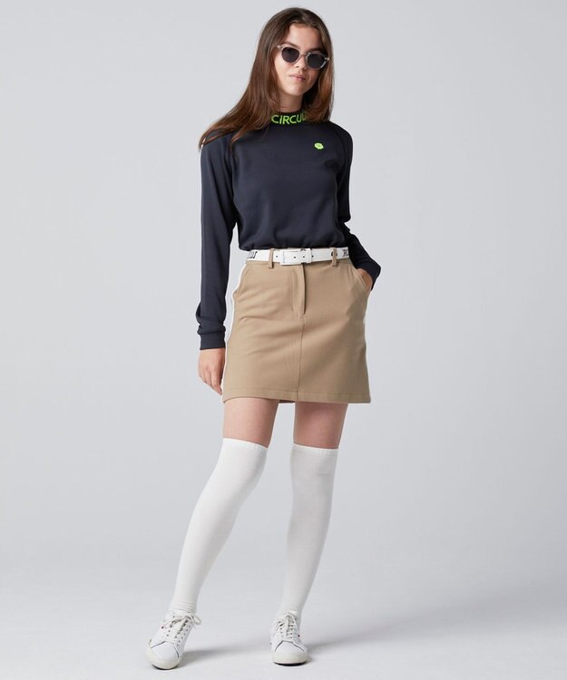 PW CIRCULUS 【WOMEN】【土踏まずをサポート】ロゴ ニーハイ ソックス ホワイト系