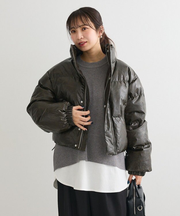 Green Parks ・ｓｗｉｎｇ　ｂｙ　ビンテージソフトレザーブルゾ Brown