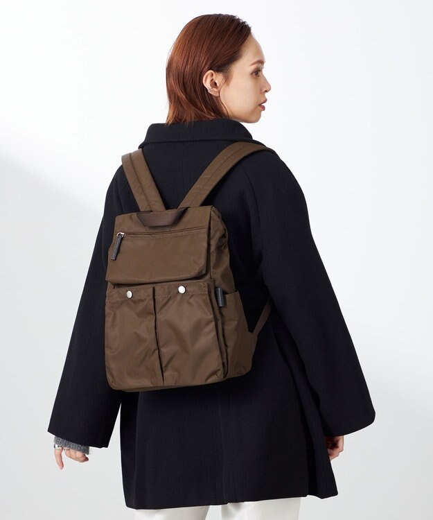 Y'SACCS ダブルホックポケットリュック チョコ