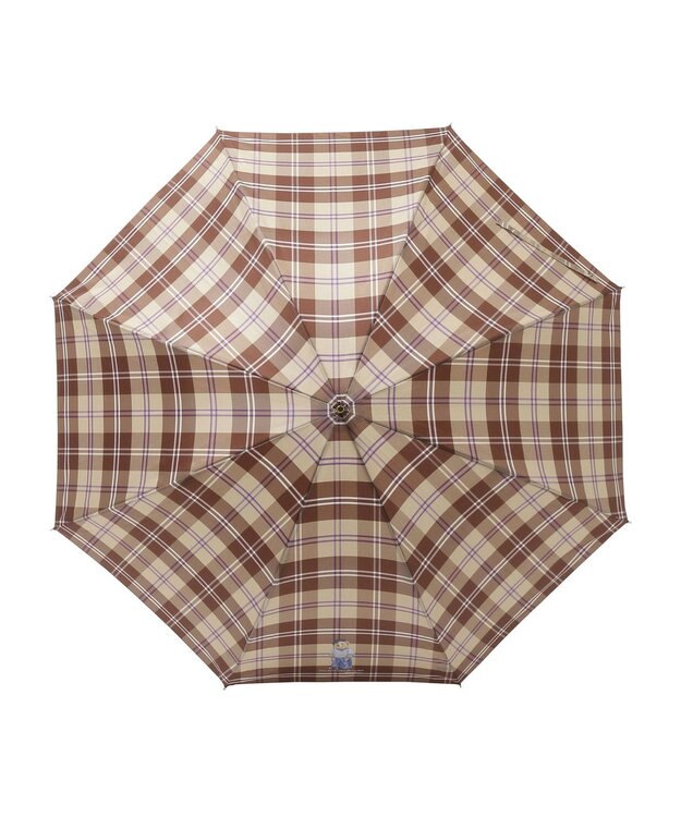 MOONBAT 【雨傘】POLO RALPH LAUREN（ポロ ラルフローレン）チェック ポロベア ワンポイント 長傘 キャメル