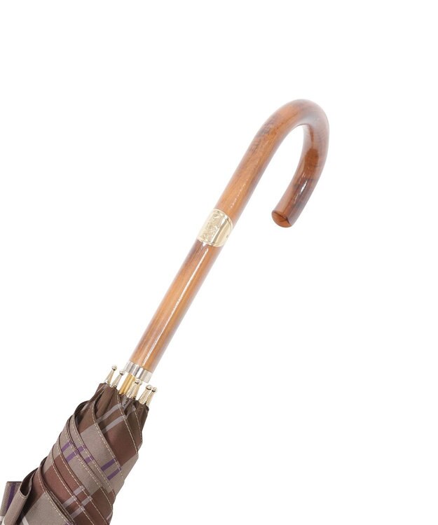 MOONBAT 【雨傘】POLO RALPH LAUREN（ポロ ラルフローレン）チェック ポロベア ワンポイント 長傘 キャメル