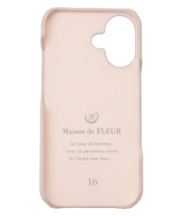 Maison de FLEUR リボンアイフォン16ケース Pink