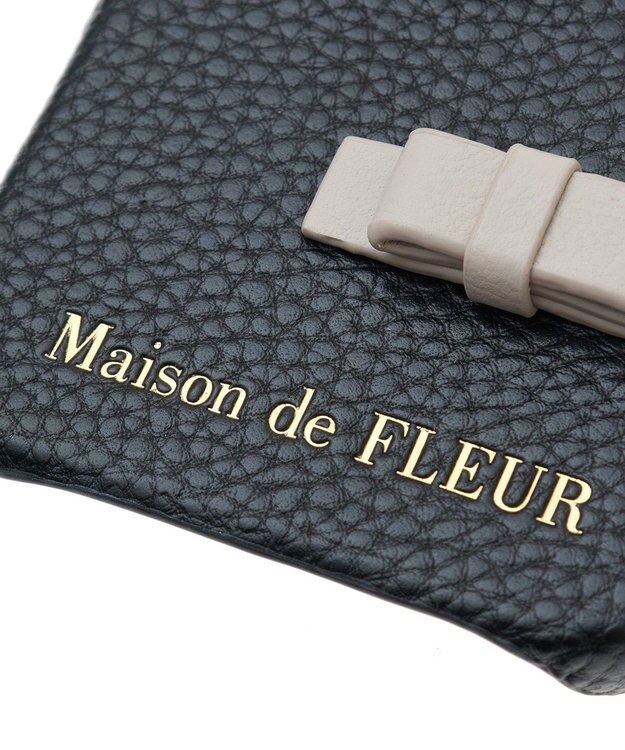 Maison de FLEUR リボンアイフォン16ケース Black
