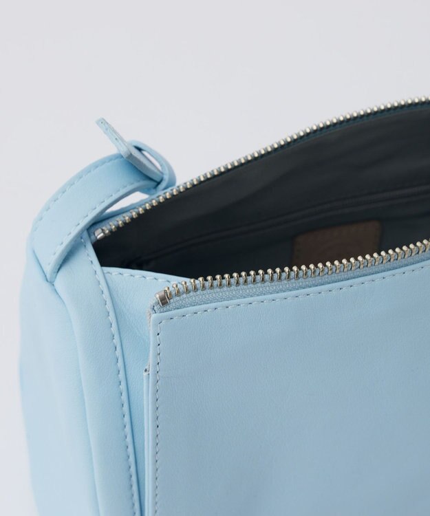 russet ソフトレザーロールショルダーバッグ(CE-1661) Sax