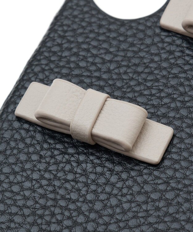 Maison de FLEUR リボンアイフォン16ケース Black