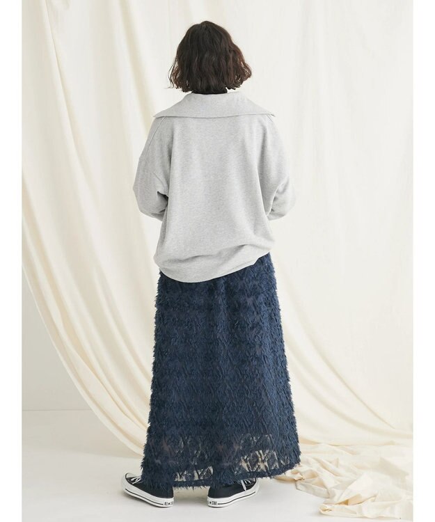 CRAFT STANDARD BOUTIQUE 　裏毛セーラーカラーＺＩＰプルオーバー Gray Mixture