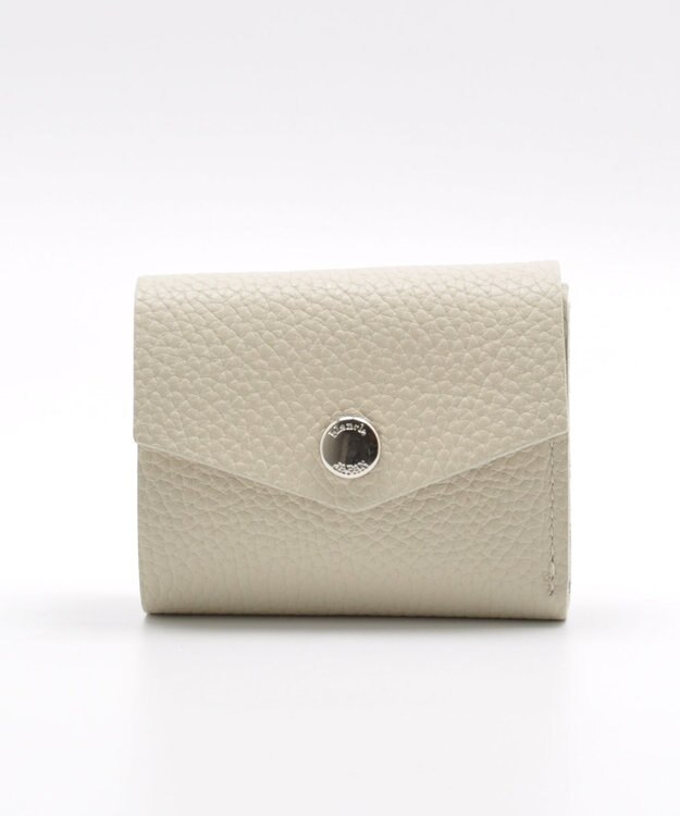 blancle シュリンクレザー 三つ折りウォレット ライトベージュ