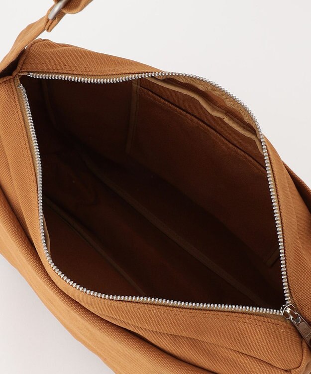 YUSHI ARLE - FLAP SHOULDER　帆布ショルダーバッグ キャメル