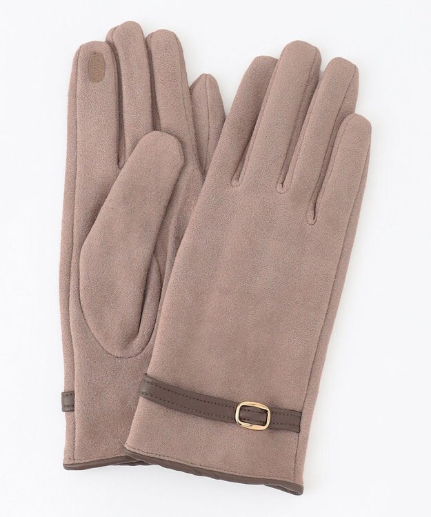 ANY SIS 【スマートフォン対応】バックルベルト グローブ ベージュ