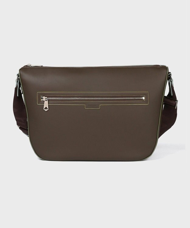 Paul Smith ロゴエンボス ショルダーバッグ ダークブラウン