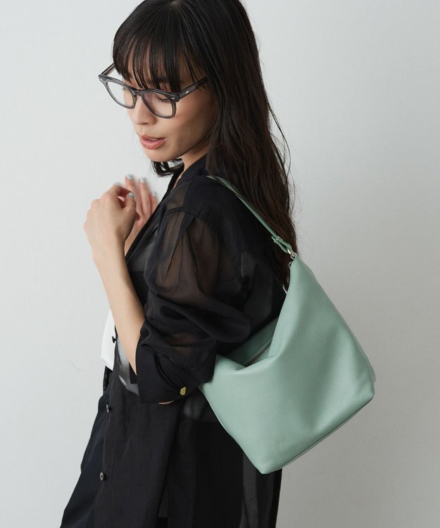 russet ソフトレザーシンプルショルダーバッグ(CE-1328-WEB) Green2