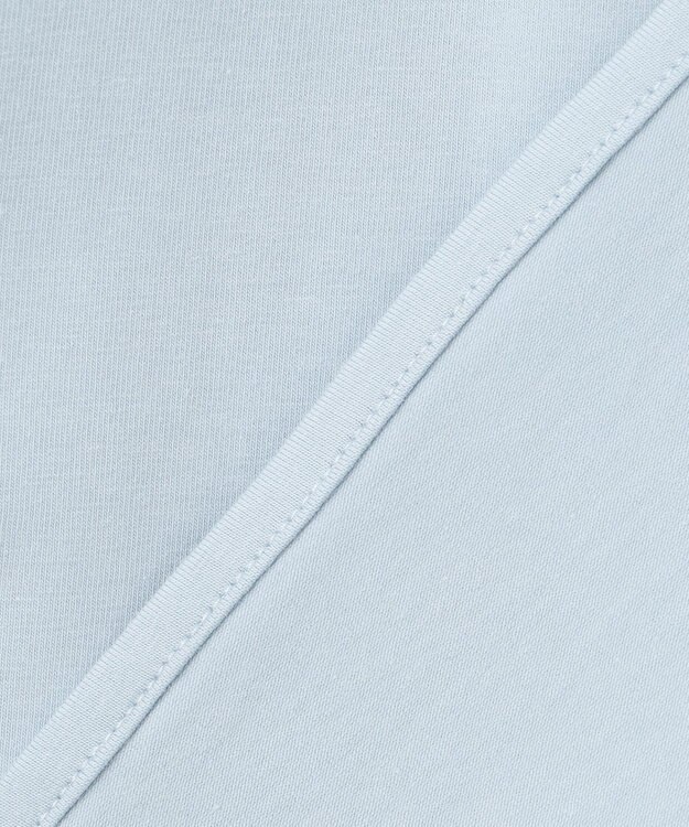 組曲 【洗える】ブラウスライクジャージーノースリーブ カットソー サックスブルー系