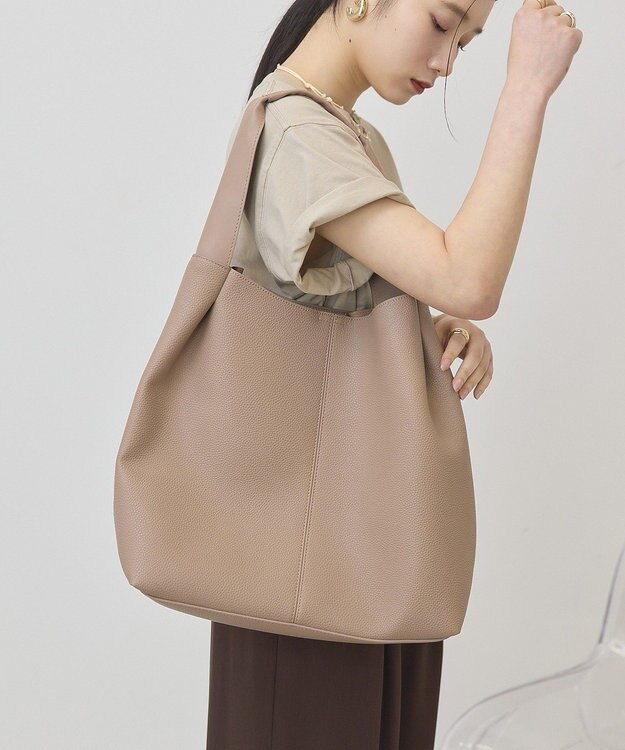 AMERICAN HOLIC 軽量ワンハンドルA4トートバッグ Beige