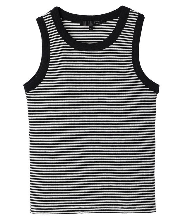 Green Parks ・ＳＵＧＡＲ　ＳＰＯＯＮリブタンクトップ（パット付） Border