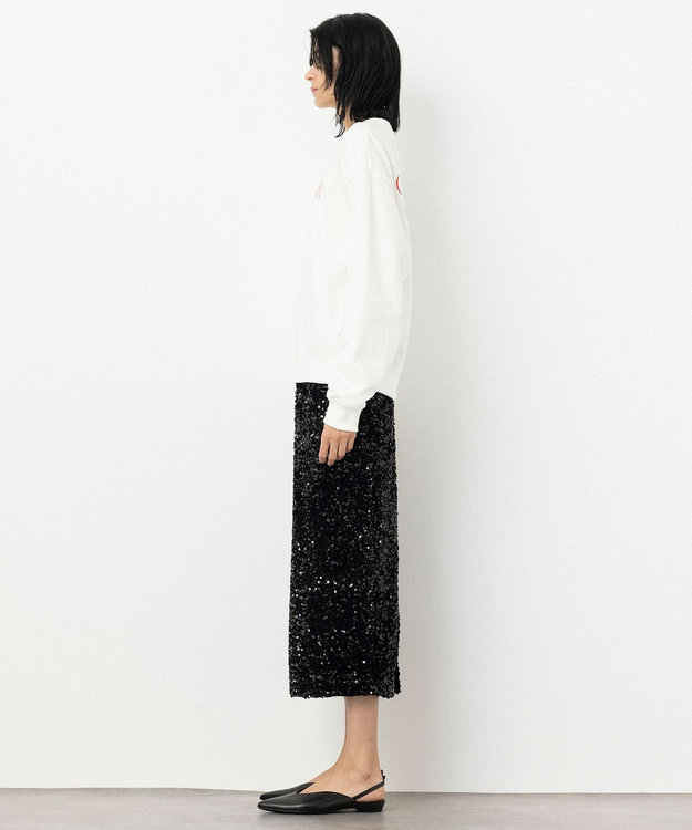 NAVE 【xNAVE】Six Sence Recordコラボ グラフィッククルースウェット アイボリー系