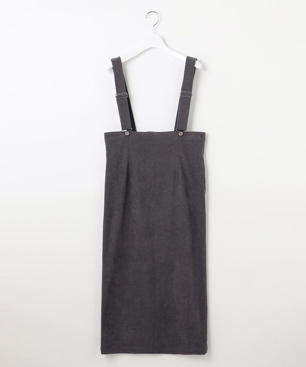 23区 【SLOW/一部店舗限定】ソフトコーデュロイ サロペット スカート グレー系