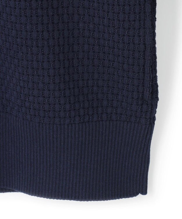 J.PRESS MEN 【High twist links】フルジップカーディガン ネイビー系