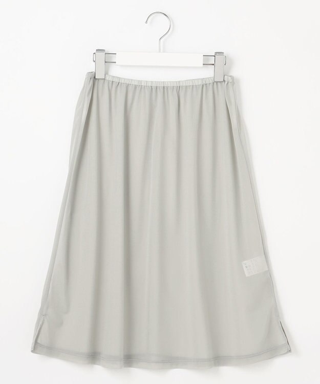 J.PRESS LADIES 【洗える】トリコットバイオ フレア スカート ブルーグリーン系