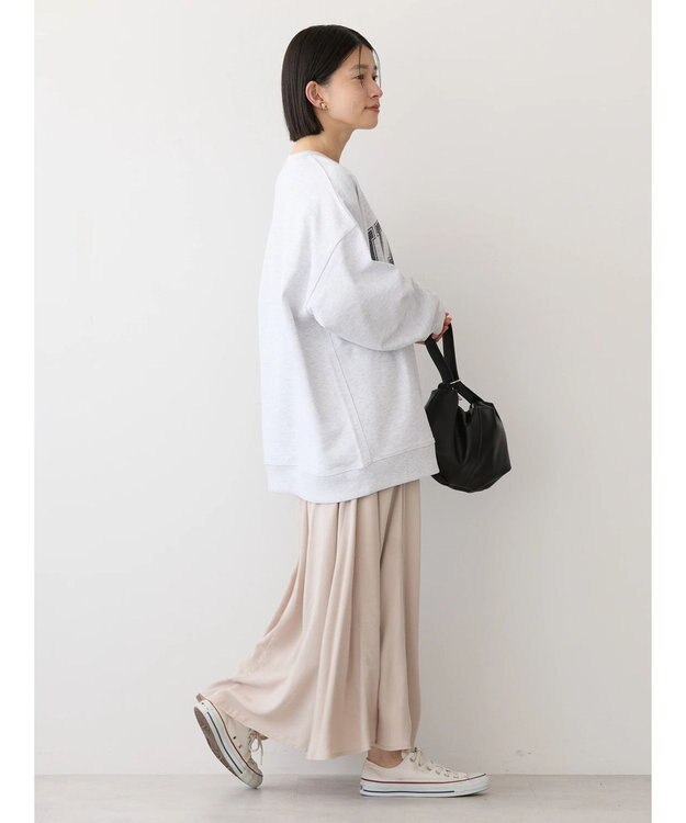 AMERICAN HOLIC サラックールギャザースカート Gray Beige