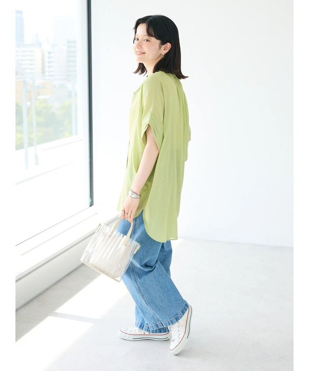 CRAFT STANDARD BOUTIQUE ヴィンテージボイルミルフィーユチュニック Lime Green