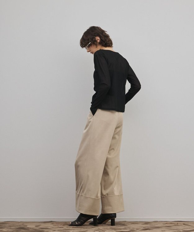 GRACE CONTINENTAL シアーレイヤードカットトップ ブラック